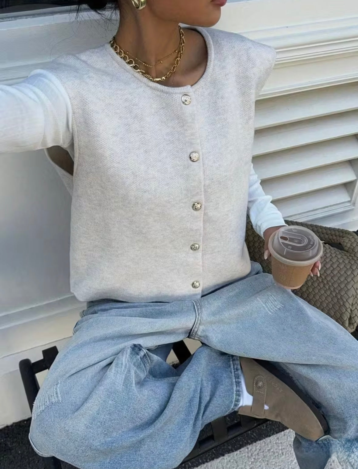 Cardigan sans manches