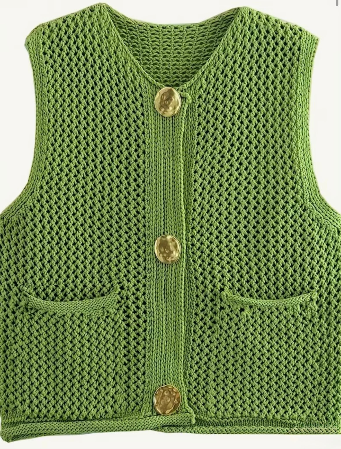 Cardigan sans manches ￼